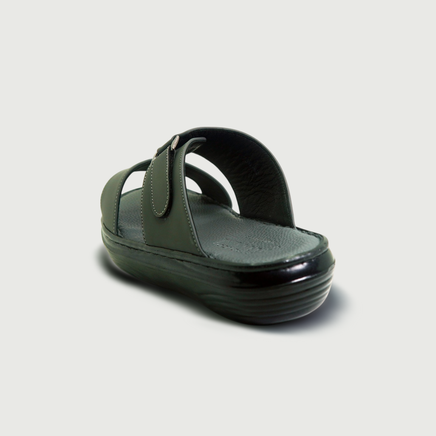 SPENZO Elegance - Dual Strap Comfort Slides (Art.738) - Grey