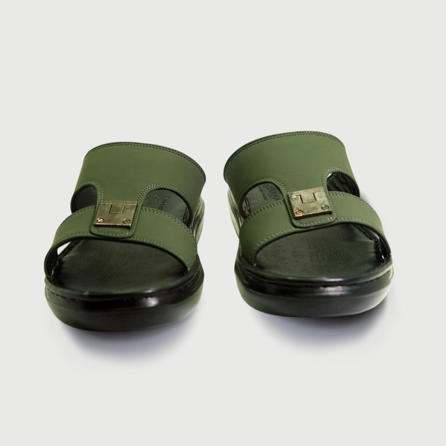 SPENZO - Art.736 "Modern Luxe Slides" - Olive Green