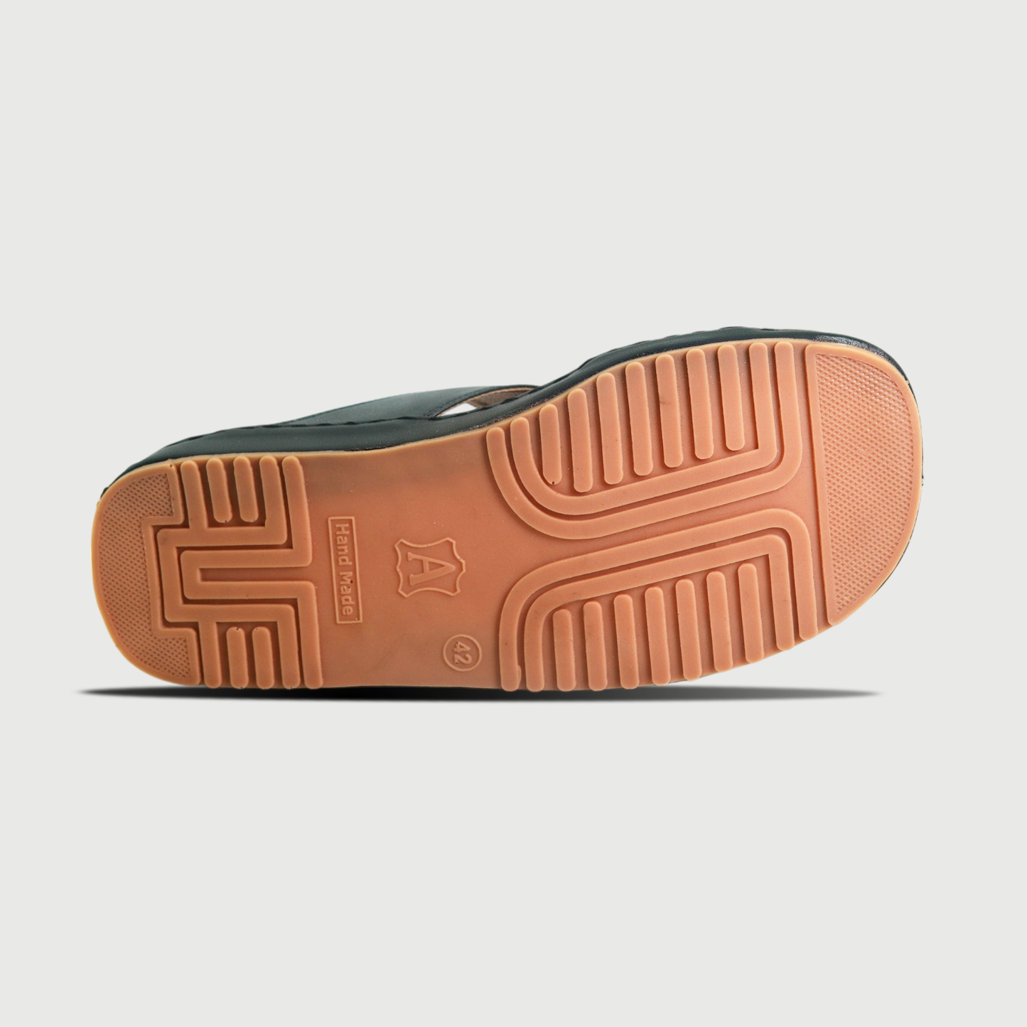 Morvito Classic Buckle Slides - Black & Tan