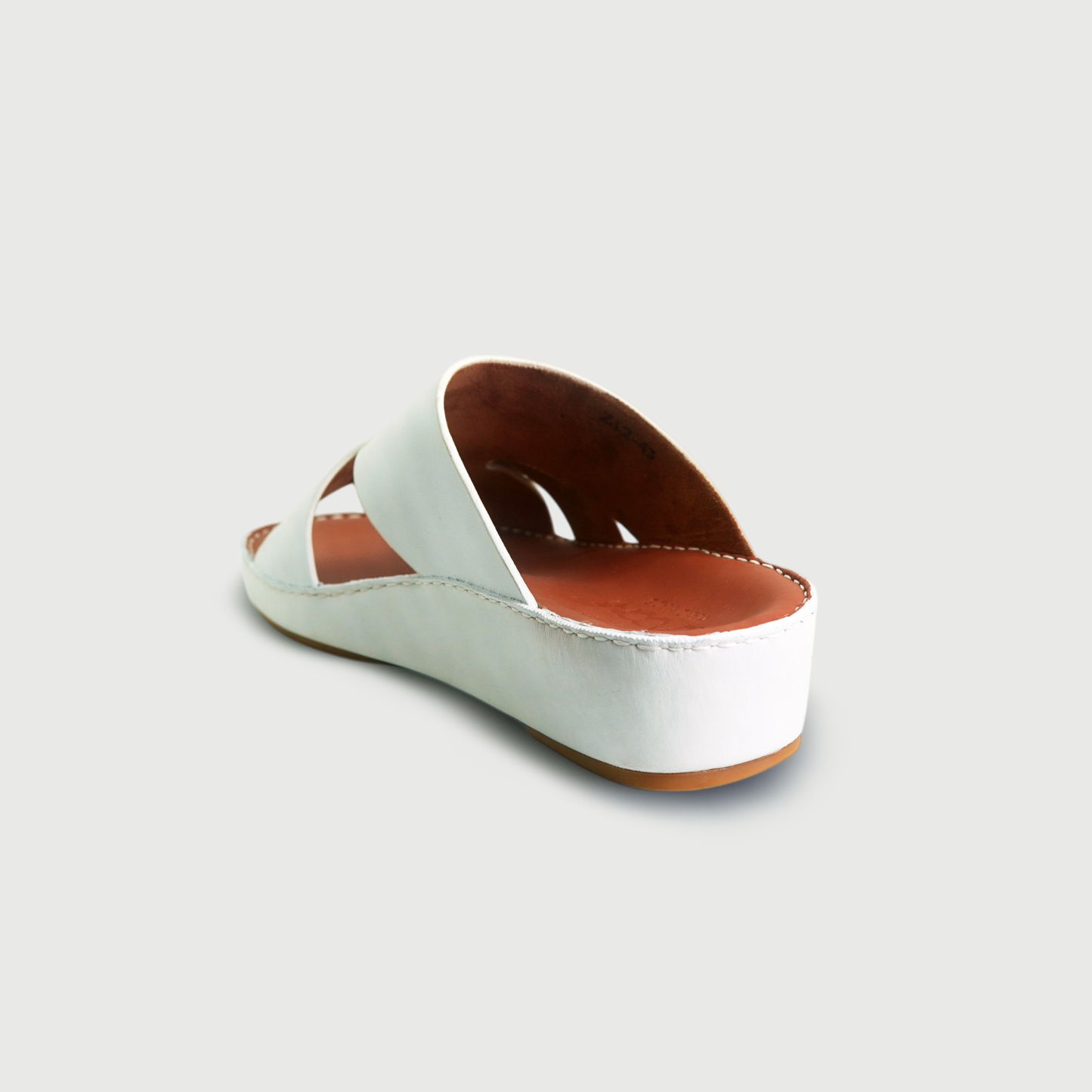 Zadoni Elite Comfort Slides (Z13) - Pure White(Cow Leather)